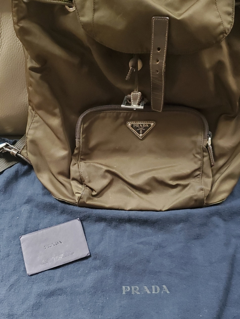 PRADA Vintage Nylon Backpack Brown - Picture 7 of 12